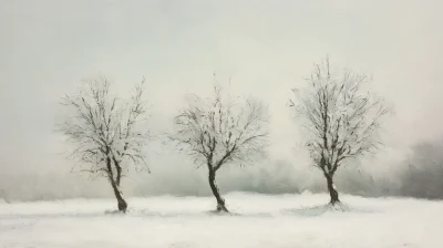 Snowy Trees Landscape