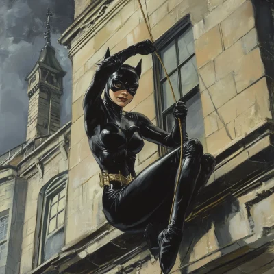 Cat Woman on the Roof