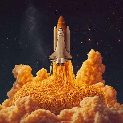 Space Shuttle Powered by Spaghetti O’s