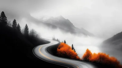 Dreamlike Mountain Road