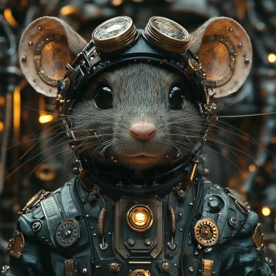 Steampunk Rat Sculpture