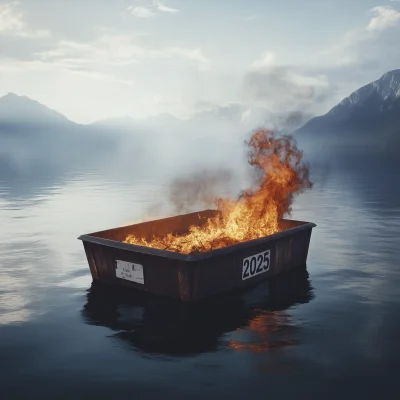 Floating Dumpster Fire