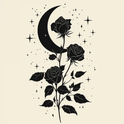 Black Rose Silhouette