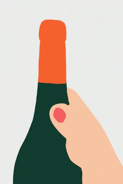 Wine Bottle Sticker Design