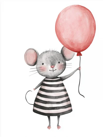 Cute Mouse Birthday Card