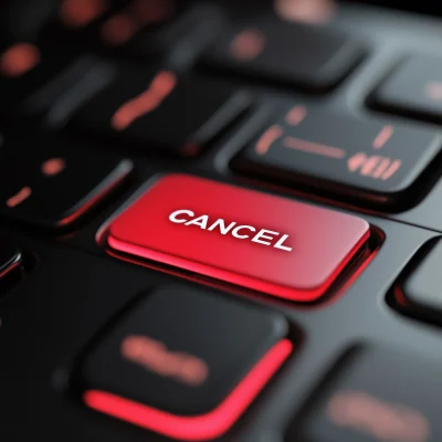 Red Cancel Button on Keyboard