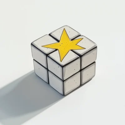 Rubik’s Cube with Yellow Star