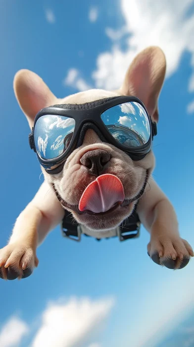 Skydiving Puppy