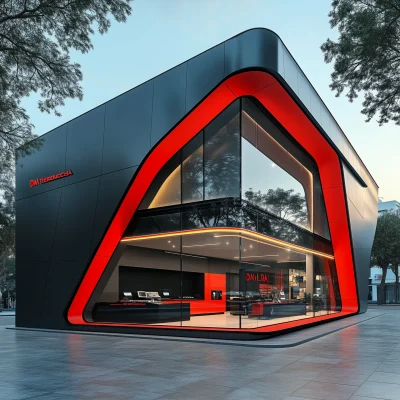 Modern Store Facade Design