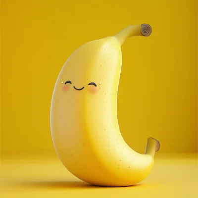 Smiling Matte Banana Bodybuilder