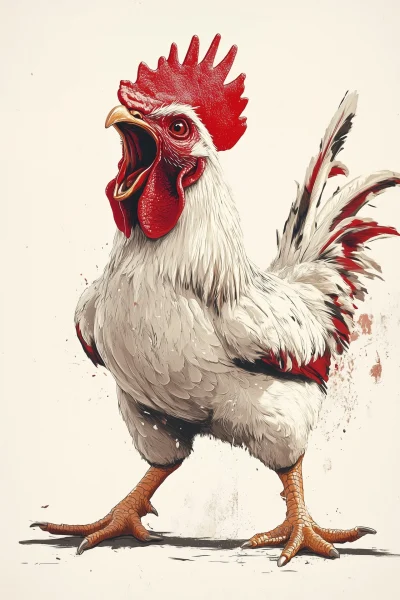 Angry Chicken Stomping