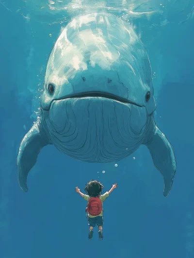 Girl and Whale