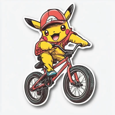 BMX Character Sticker