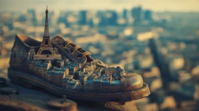 Paris on an Antique Shoe