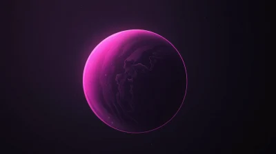 Purple Glow Planet