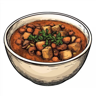 Hand Drawn Cholent