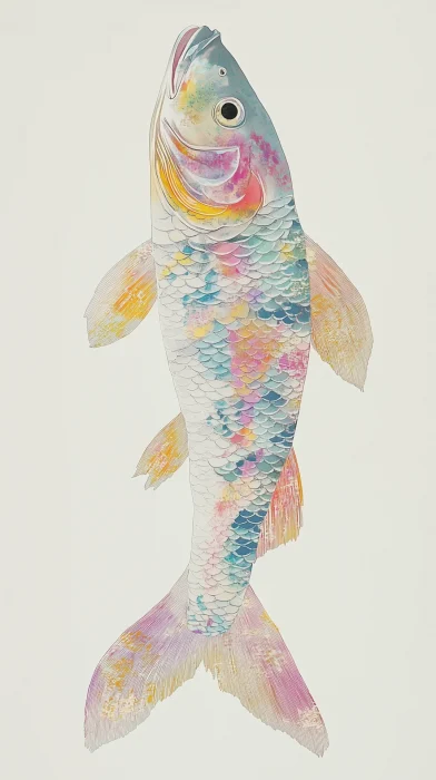 Silver Carp Illustration