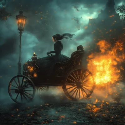 Carriage Ride with Burning Coal