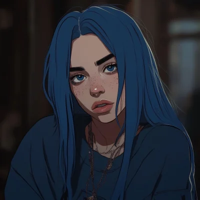 Billie Eilish as a Disney Character