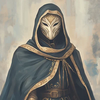 Mysterious Masked Portrait