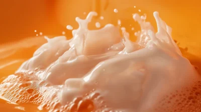 Shampoo on Orange Background