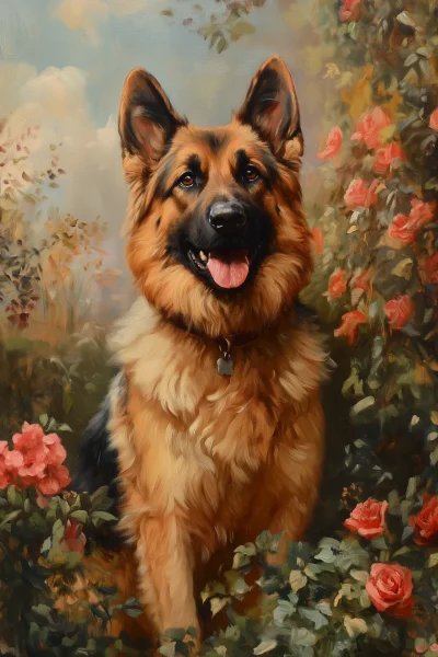 Victorian Era German Shepherd