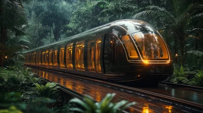 Futuristic Jungle Train