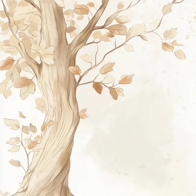 Rustic Tree Illustration