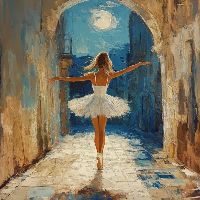 Ballerina in Moonlight