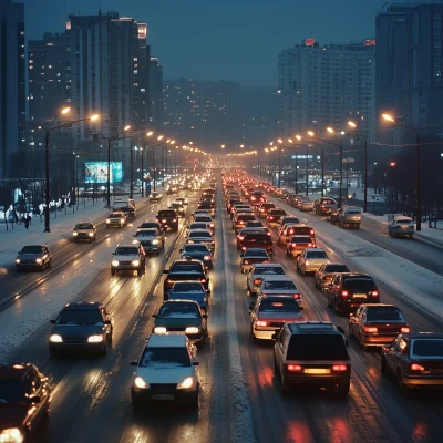 Nighttime City Roads