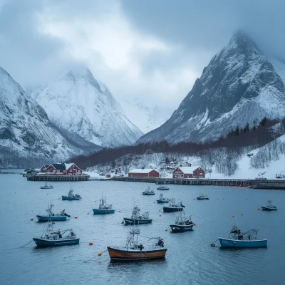 Lofoten Islands Fishing Landscape