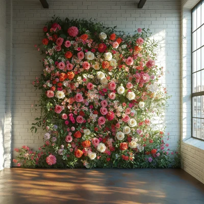 Spacious Studio with Flowers