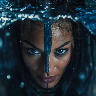 Shaman Woman in Water Ritual