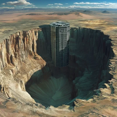 Enormous Meteor Crater