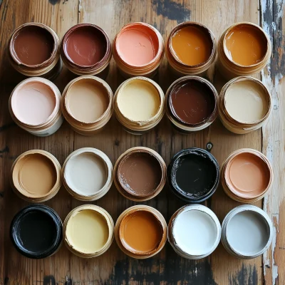 Warm Color Paint Pots