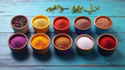 Colorful Spice Arrangement