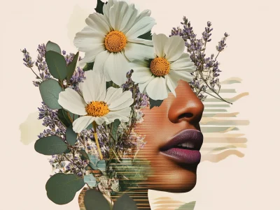 Surreal Floral Collage