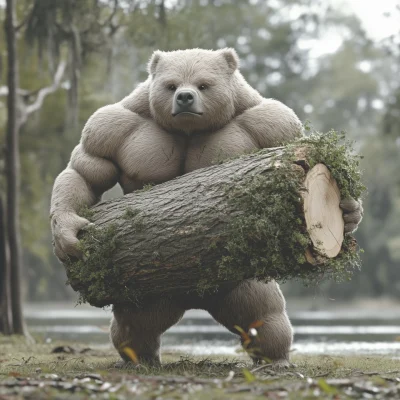 Muscular Wombat Hybrid