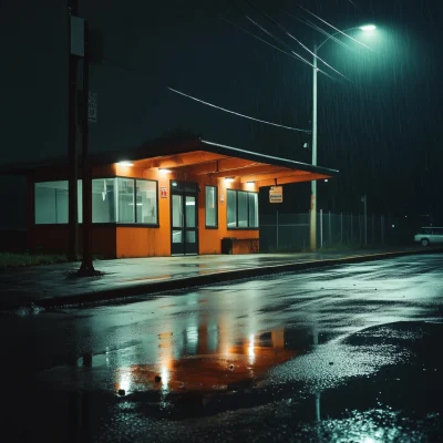 Rainy Night at the Station