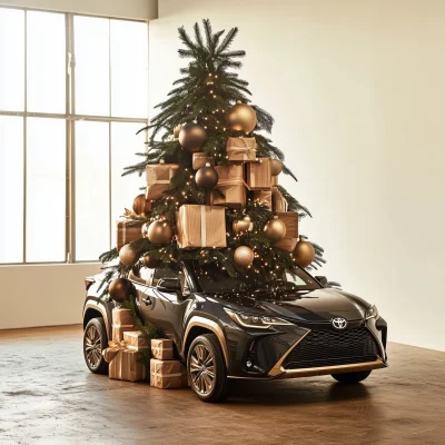 Christmas Tree with Car