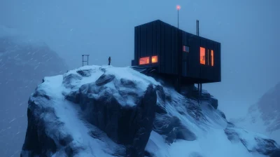 Brutalist Mountain Retreat