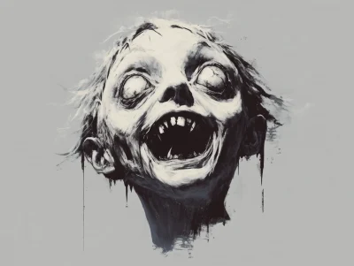 Zombified Vampire Head