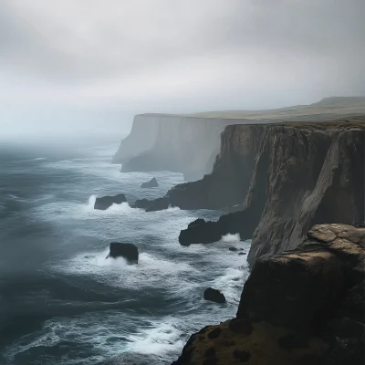 Dramatic Seaside Cliffs