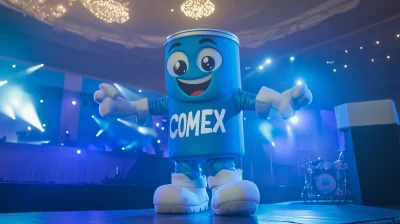 Blue Paint Can Mascot