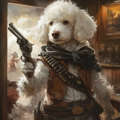 Poodle Gunslinger