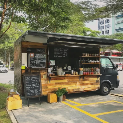 Coffee Truck in City Park