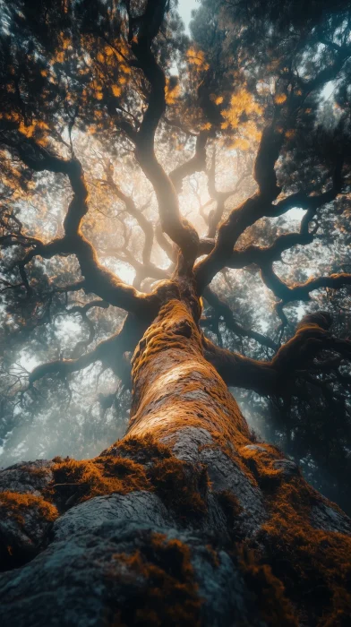 Mystic Tree in Forest