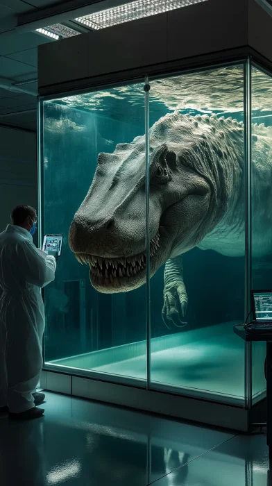 Sarcosuchus in Laboratory