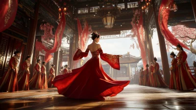 Chinese Queen Dancing