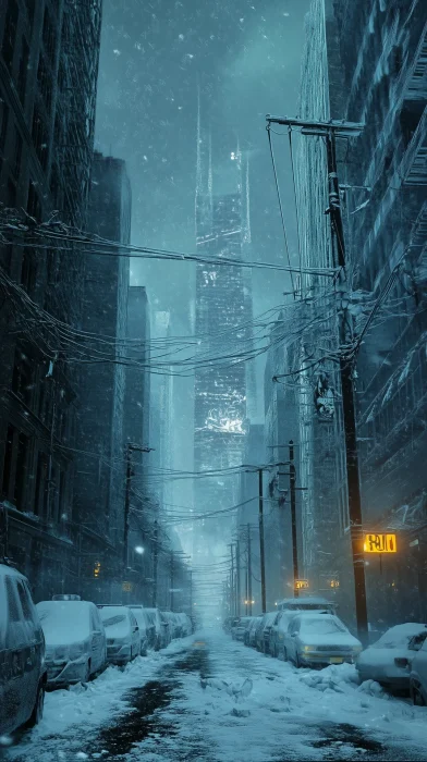 Frozen Cityscape